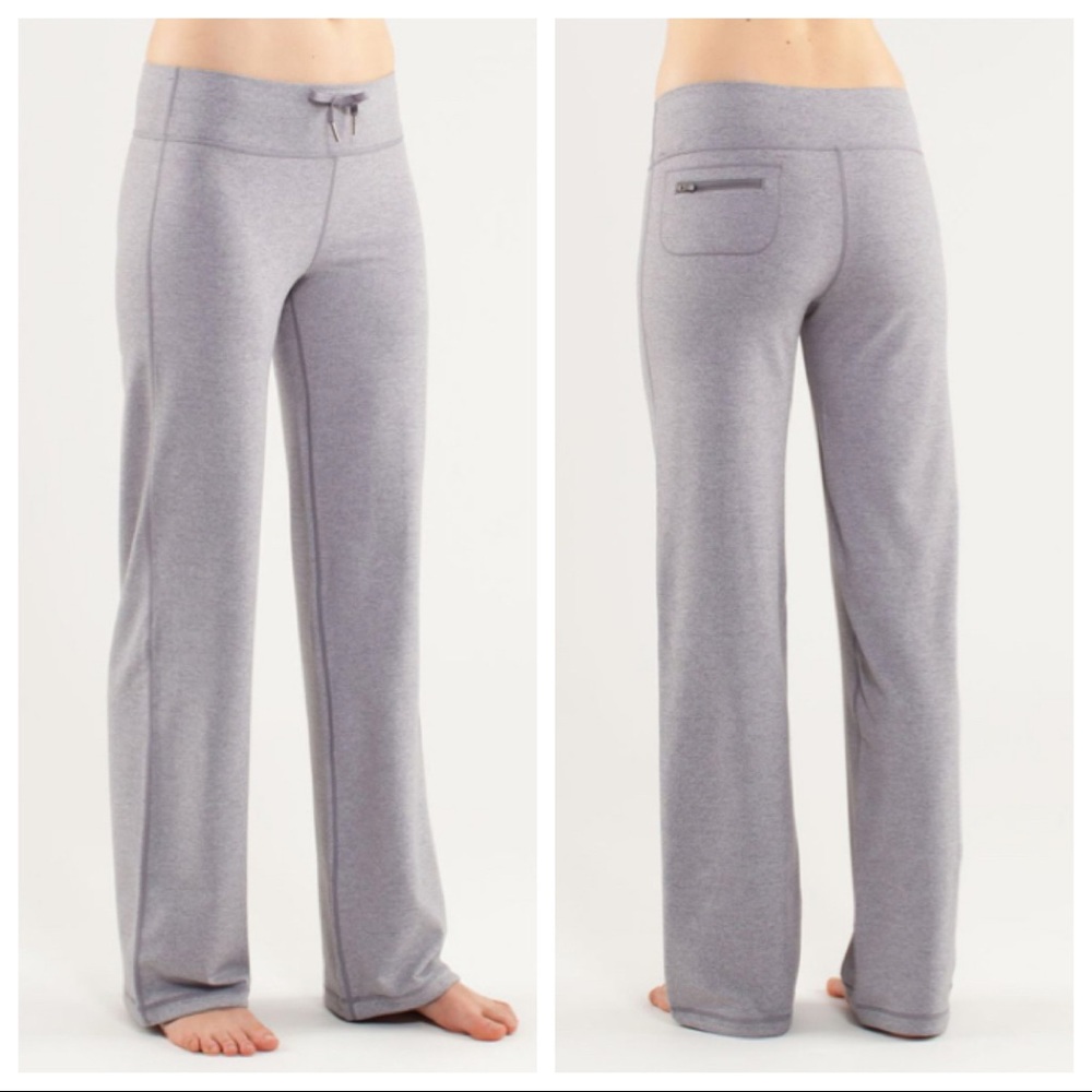 Lululemon 6 relaxed fit luon heathered fossil pant